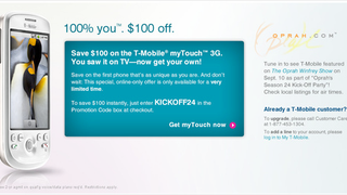 Oprah's Got a $100 Off Code For The T-Mobile myTouch 3G With Your Name On It